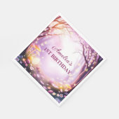 Grappige Kinder paasthema verjaardagsfeestje Servet (Hoek)