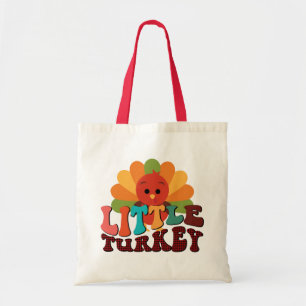 grappige Kinder Thanksgiving met kleine kalkoenen Tote Bag