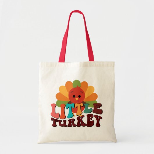 grappige Kinder Thanksgiving met kleine kalkoenen Tote Bag (Voorkant)