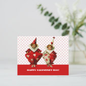 Grappige  Kinder Valentijnsdag Feestdagenkaart (Staand voorkant)