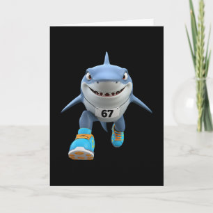 Grappige Kinderen 67 Meme Tralalero Tralala Renner Kaart