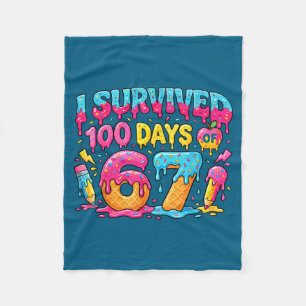 Grappige Kinderen 6 7 100ste Dag Leraar Ik Heb 100 Fleece Deken