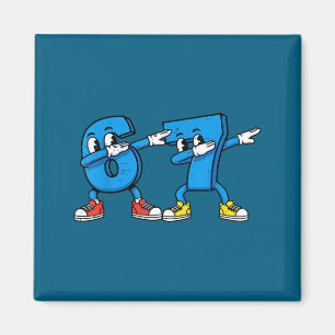 Grappige Kinderen 6 7 Meme Dab Nummers Magneet