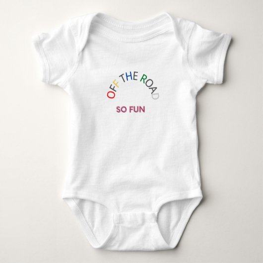 Grappige Kinderen Baby Wit Romper (Voorkant)