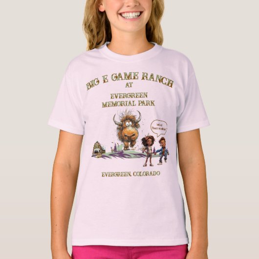 Grappige kinderen bizon Amerikaanse buffel 1 T-shi T-shirt (Voorkant)