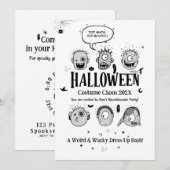 Grappige Kinderen Halloween Grappige Enige Monster Kaart (Voorkant / Achterkant)