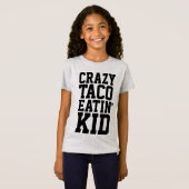 GRAPPIGE KINDEREN KRAZY TACO ETEN KIND T-SHIRTS (Voorkant volledig)