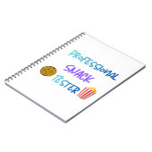 Grappige Kinderen Notitieboek Professionele Snack (Linkerzijde)
