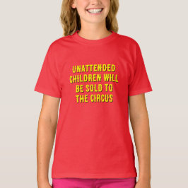 Grappige kinderen "Onbeheerde kinderen" Circus Quo T-shirt