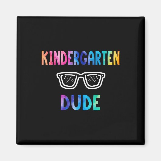 Grappige Kinderen Regenboog Terug Naar School Hall Magneet (Voorkant)