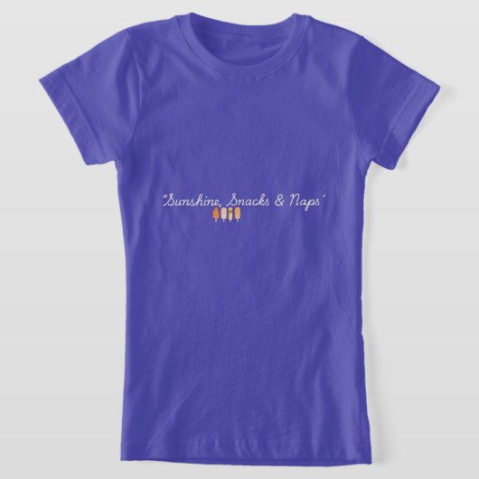 Grappige Kinderen Zomer T-shirt Zonneschijn Snacks (Laagn)