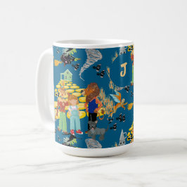 Grappige kinderfiguren koffiemok