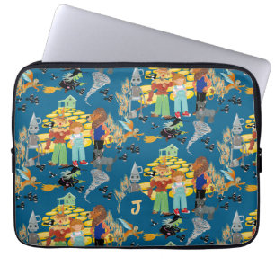 Grappige kinderfiguren laptop sleeve