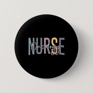 Grappige kinderhematologie oncologie verpleegster  ronde button 5,7 cm