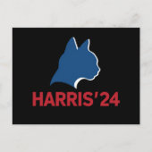 Grappige kinderloze kat dame voor quote 2024 briefkaart (Voorkant)