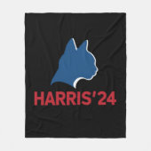 Grappige kinderloze kat dame voor quote 2024 fleece deken (Voorkant)