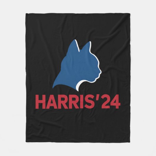 Grappige kinderloze kat dame voor quote 2024 fleece deken (Voorkant)