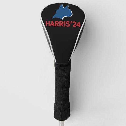 Grappige kinderloze kat dame voor quote 2024 golfheadcover (Voorkant)