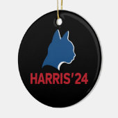 Grappige kinderloze kat dame voor quote 2024 keramisch ornament (Links)