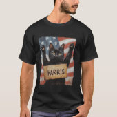 Grappige kinderloze kattendames voor Harris 2024 T T-shirt (Voorkant)