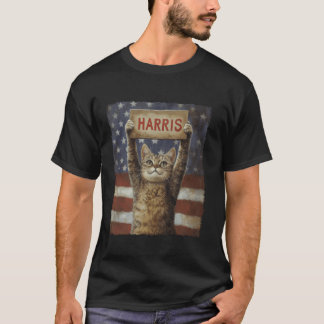 Grappige kinderloze kattendames voor Harris 2024 T T-shirt