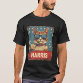 Grappige kinderloze kattendames voor Harris 2024 T T-shirt (Voorkant)
