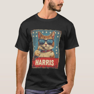 Grappige kinderloze kattendames voor Harris 2024 T T-shirt