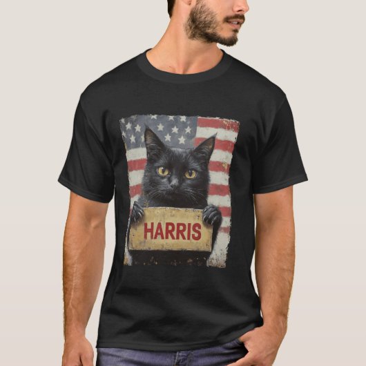 Grappige kinderloze kattendames voor Harris 2024 T T-shirt (Voorkant)