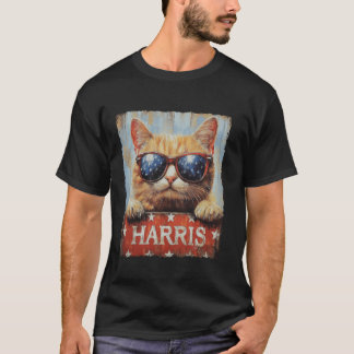 Grappige kinderloze kattendames voor Harris 2024 T T-shirt