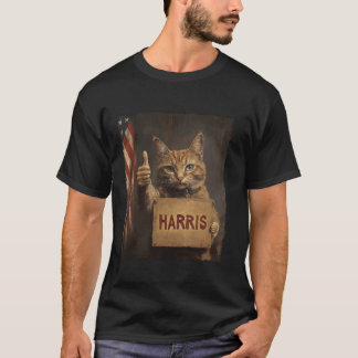 Grappige kinderloze kattendames voor Harris 2024 T T-shirt