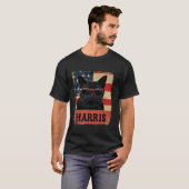 Grappige kinderloze kattendames voor Harris 2024 T T-shirt (Voorkant volledig)