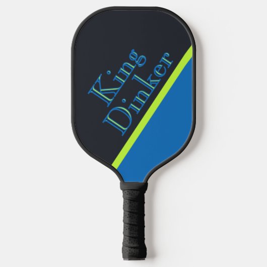 Grappige King Dinker op maat gemaakte monogram gep Pickleball Paddle (Voorkant)