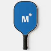 Grappige King Dinker op maat gemaakte monogram gep Pickleball Paddle (Achterkant)