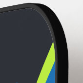 Grappige King Dinker op maat gemaakte monogram gep Pickleball Paddle (Links Detail)
