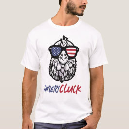 Grappige Kip Ameri-CLUCK Patriottisch T-shirt