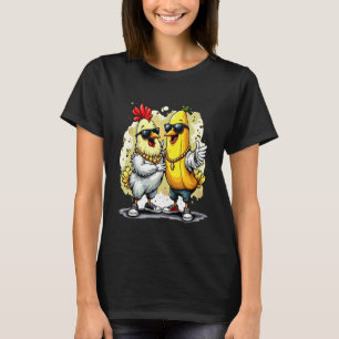 Grappige Kip Banaan Rap Stijl Streetwear Cool Vib T-shirt