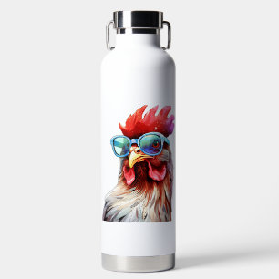 Grappige Kip Cluck Cluck Lach Kippen van Instag Waterfles