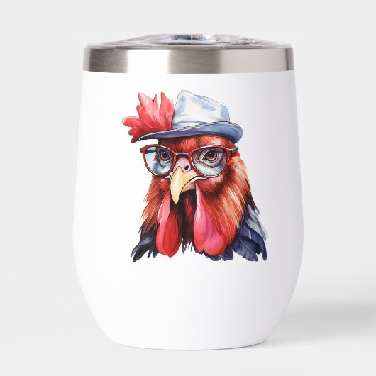 Grappige Kip Cluck Cluck Lachen Kippen van Instag (Voorkant)