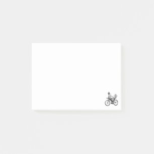 Grappige Kip Die op Fiets Rijdt Wielrenner Schatti Post-it® Notes