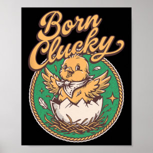 Grappige Kip Diefstal Coop Baas Don Rooster Gebore Poster