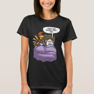 Grappige Kip Ei Kip Kwam Eerst Humor Grap Kip T-shirt