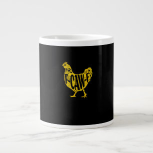Grappige Kip F-Caw-F Hen Pluimvee Haan Kippenhok Grote Koffiekop