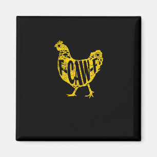 Grappige Kip F-Caw-F Hen Pluimvee Haan Kippenhok Magneet