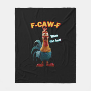 Grappige Kip F-Caw-F Pluimvee Humor T-shirt Fleece Deken