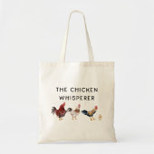 Grappige kip fluisteraar tote bag (Voorkant)