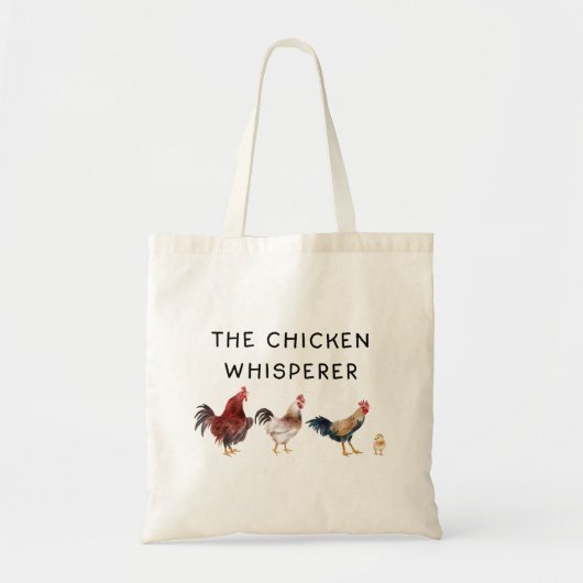 Grappige kip fluisteraar tote bag (Voorkant)