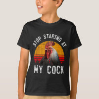 Grappige Kip Haan Stop Met Mijn Cadeau Te Staren