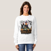 Grappige kip Halloween kostuum Spooky seizoen Trui (Voorkant volledig)