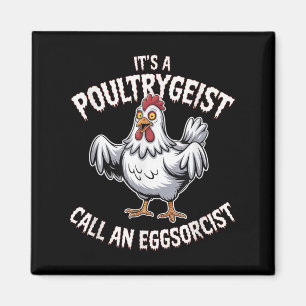 Grappige kip Halloween Shirt Ultrygeist Call Eggs Magneet