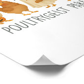 Grappige kip Halloween, Spooky kip Poultrygei Poster (Hoek)